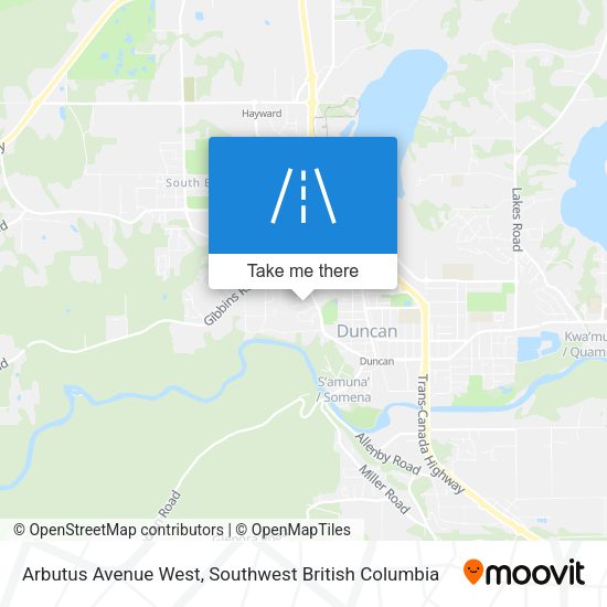 Arbutus Avenue West map