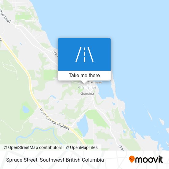 Spruce Street map