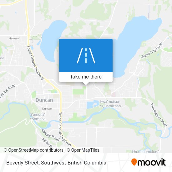 Beverly Street map