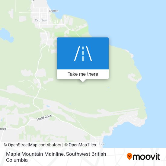 Maple Mountain Mainline map