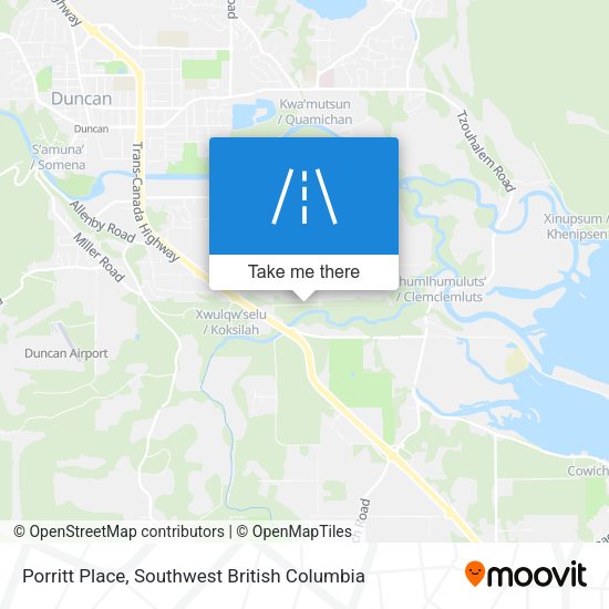 Porritt Place map
