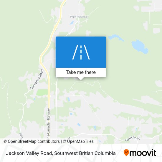 Jackson Valley Road map