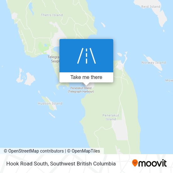 Hook Road South map