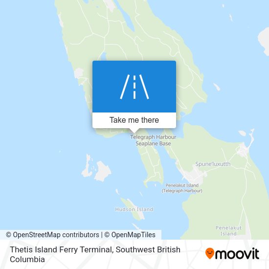 Thetis Island Ferry Terminal map
