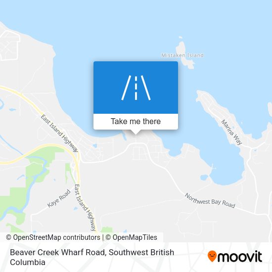 Beaver Creek Wharf Road map