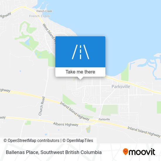 Ballenas Place map