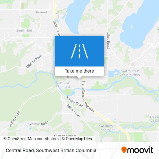 Central Road map