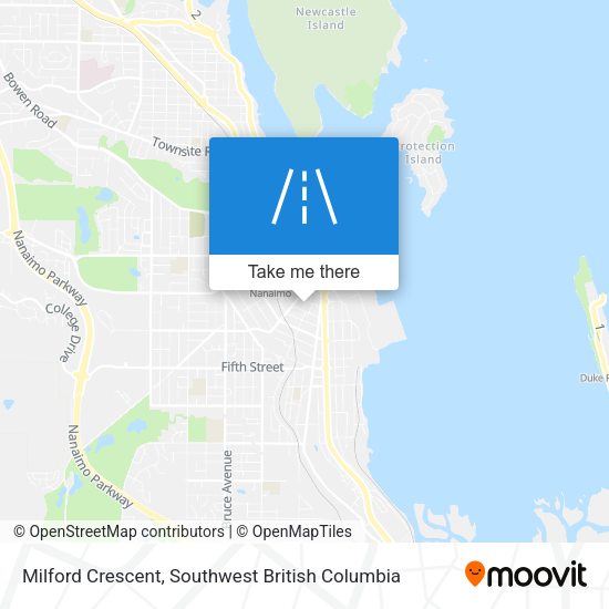 Milford Crescent map
