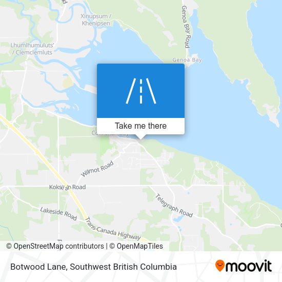 Botwood Lane map