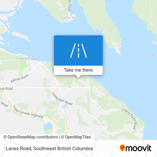 Lanes Road map