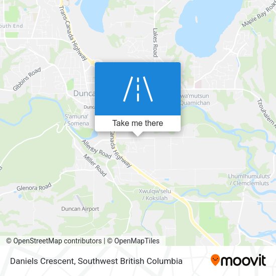 Daniels Crescent map