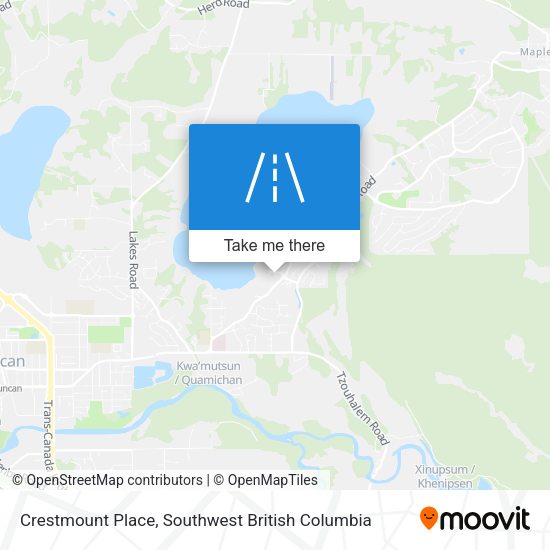 Crestmount Place map