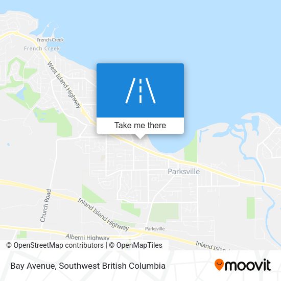 Bay Avenue map