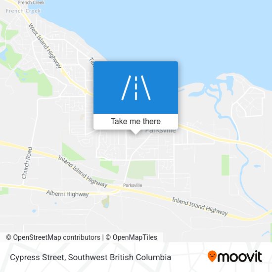 Cypress Street map
