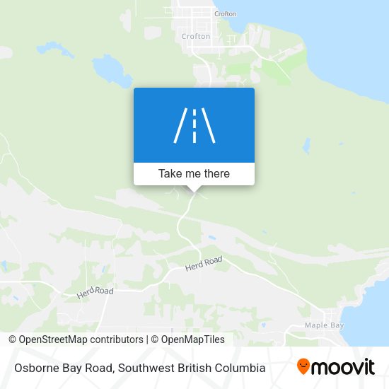 Osborne Bay Road map