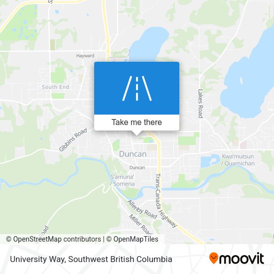 University Way map