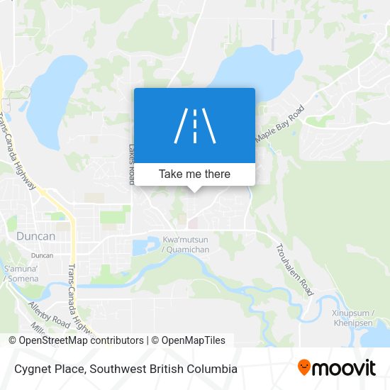 Cygnet Place map