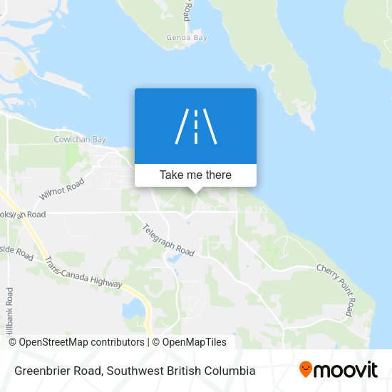Greenbrier Road map