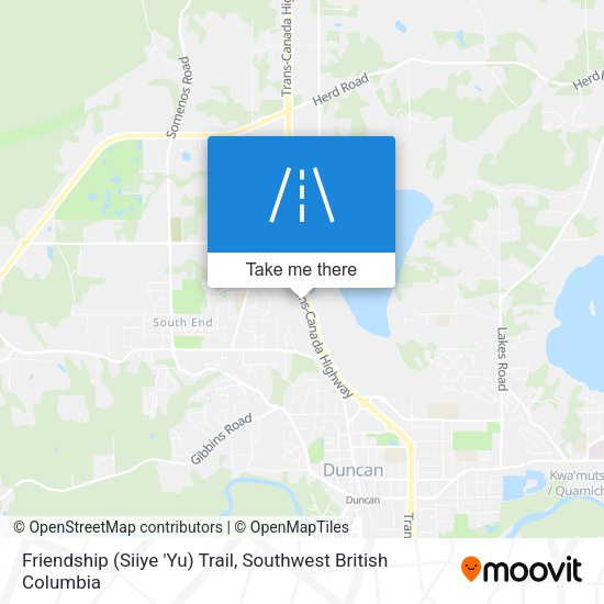 Friendship (Siiye 'Yu) Trail map