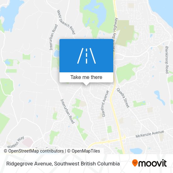 Ridgegrove Avenue map