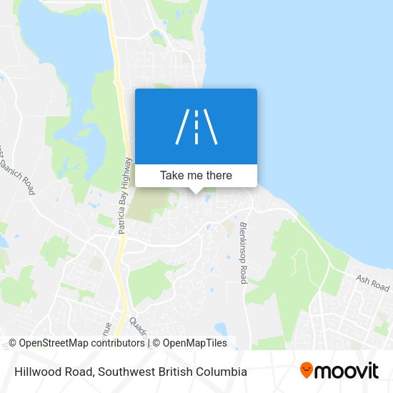 Hillwood Road map