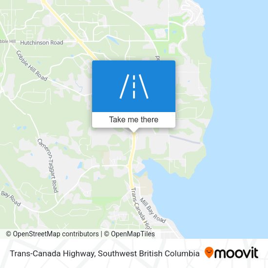 Trans-Canada Highway map