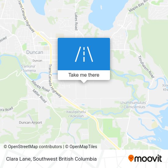 Clara Lane map