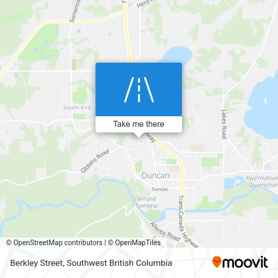 Berkley Street map