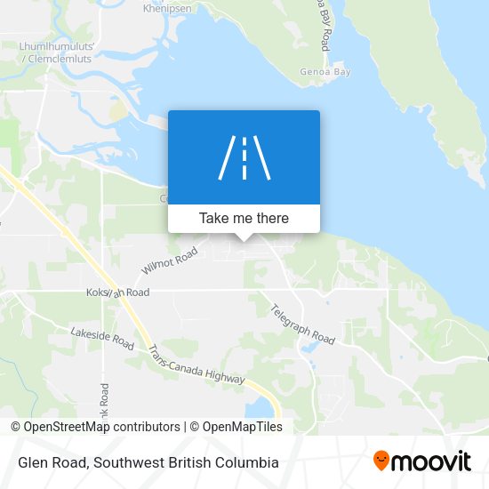 Glen Road map