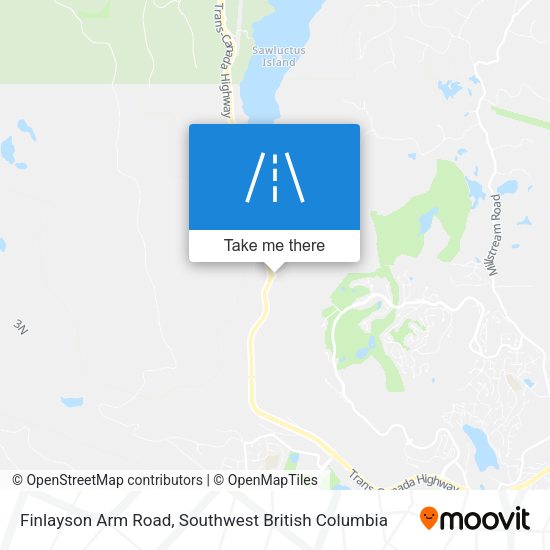 Finlayson Arm Road map
