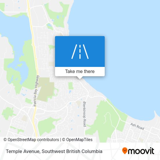 Temple Avenue map