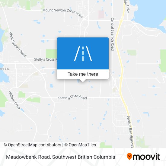 Meadowbank Road map