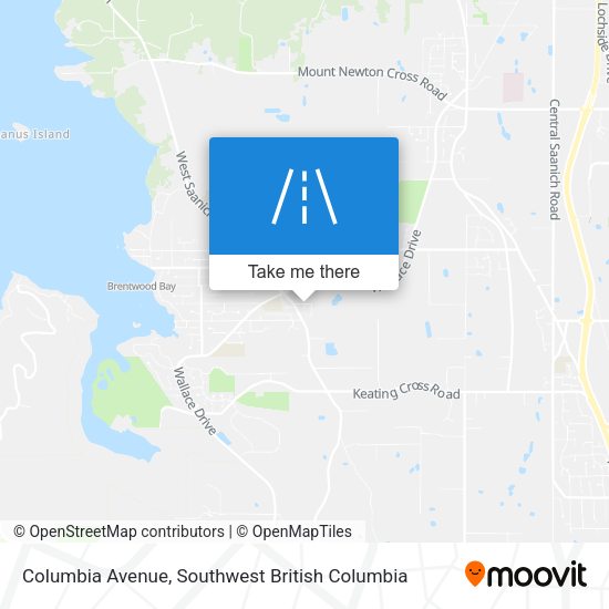 Columbia Avenue map