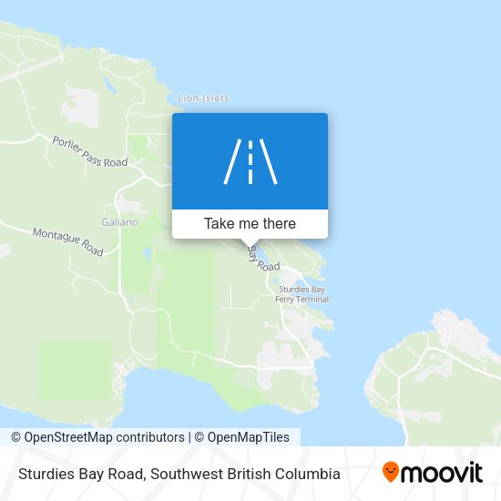 Sturdies Bay Road map