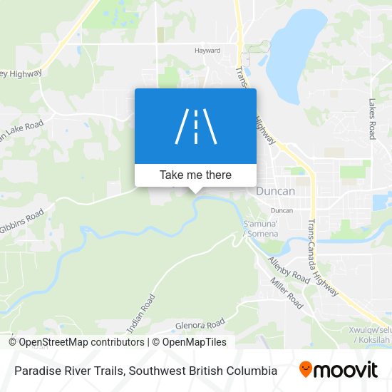 Paradise River Trails map