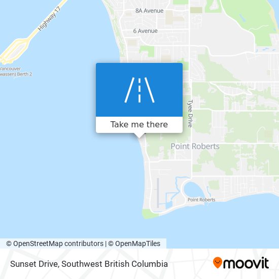 Sunset Drive map