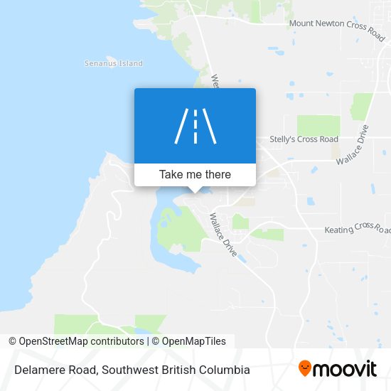 Delamere Road map