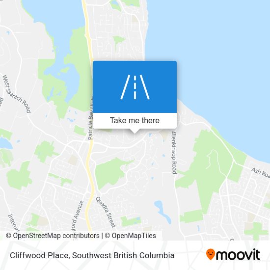 Cliffwood Place map
