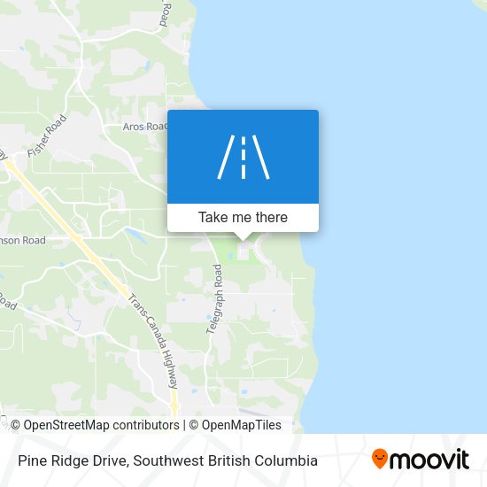 Pine Ridge Drive map