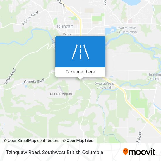 Tzinquaw Road map