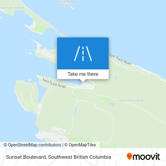 Sunset Boulevard map