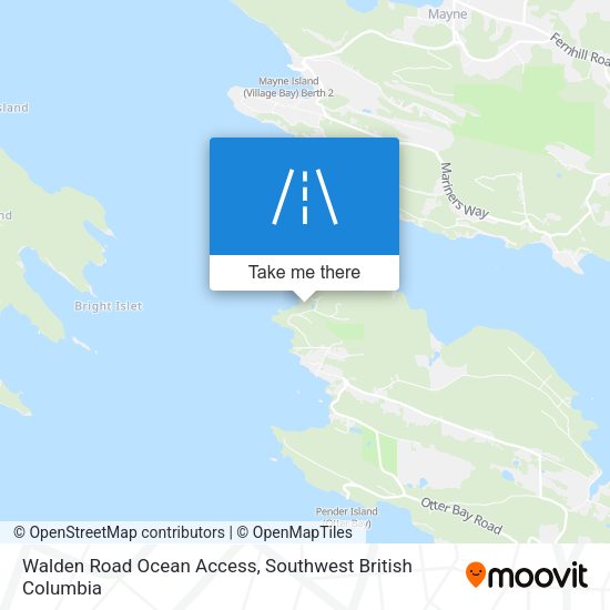 Walden Road Ocean Access map