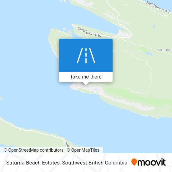 Saturna Beach Estates map
