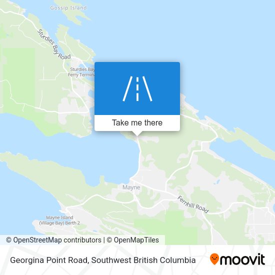 Georgina Point Road map