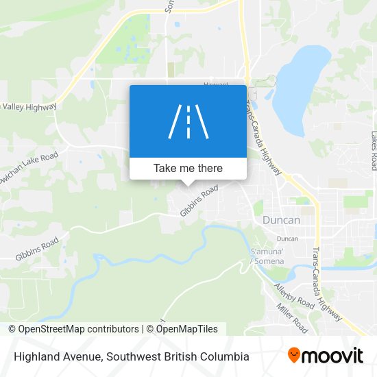 Highland Avenue map