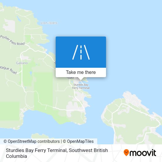 Sturdies Bay Ferry Terminal map