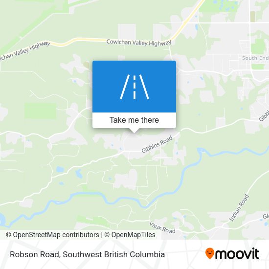 Robson Road map