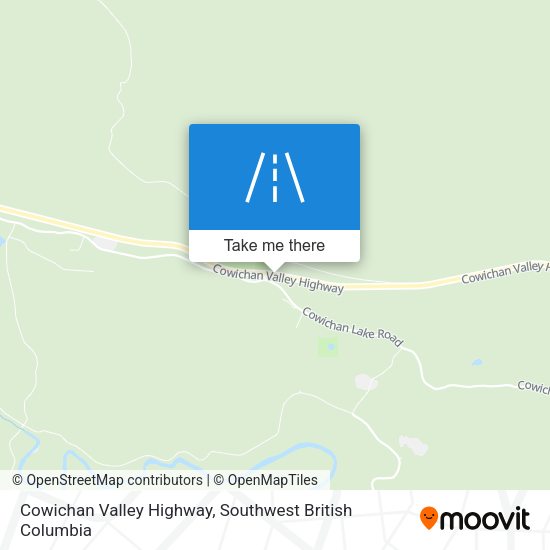 Cowichan Valley Highway map