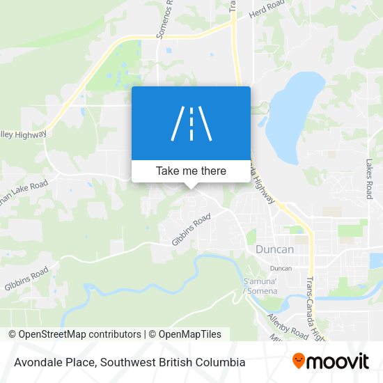 Avondale Place map