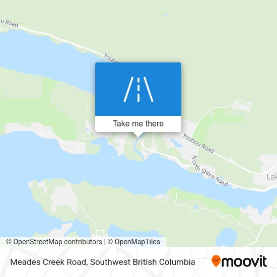 Meades Creek Road map